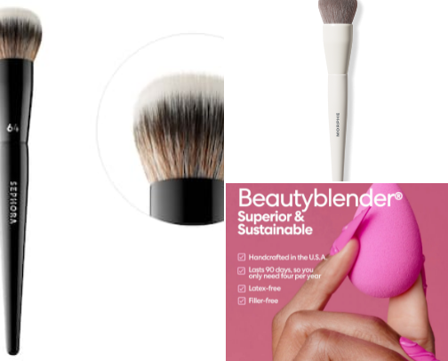 "Which one do I use?!?!" Makeup brush guide for beginners. cover photo collage