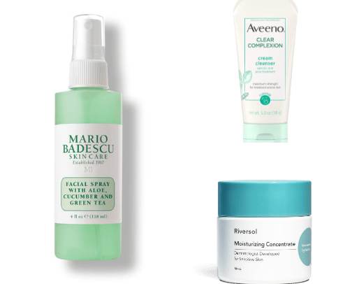 skin care routine🧴 cover photo collage