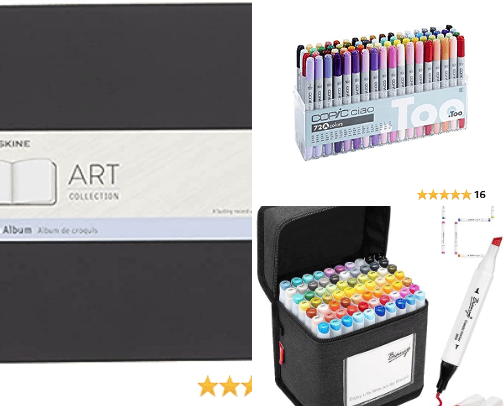 Drawing Materials cover photo collage