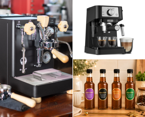 The Cozy Winter Coffee Bar: Essentials for Café-Style Drinks at Home cover photo collage