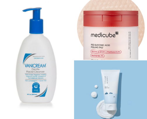 SKINCARE: holy grails as a girl with acne prone skin cover photo collage