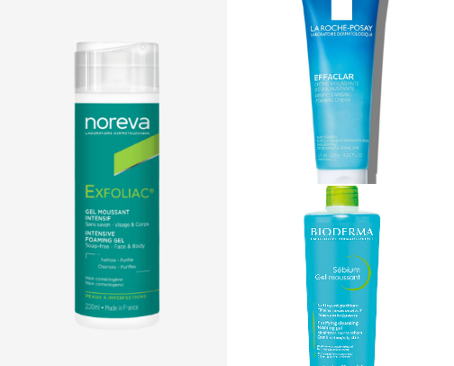 skin care (for acne prone skin) cover photo collage