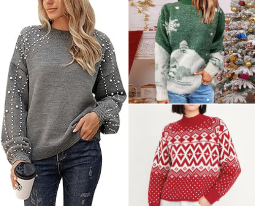 Sweater Sleigh List cover photo collage