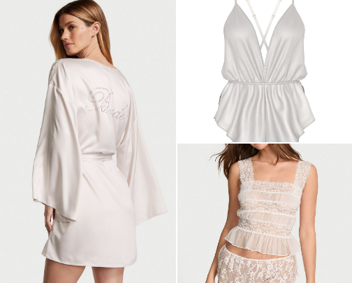Victoria's Secret Bridal Collection cover photo collage