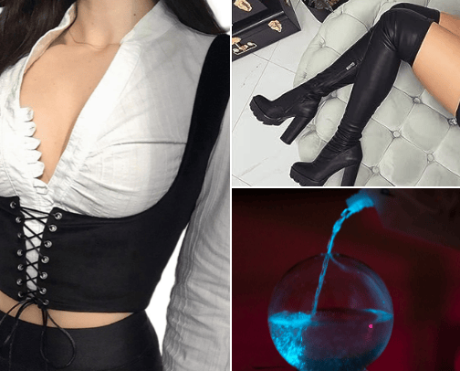 Witchy fits and magical accessories cover photo collage