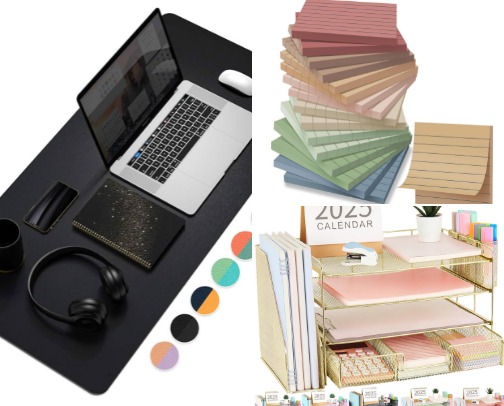 Work From Home_Organized Girl Essentials✨💻📓 cover photo collage