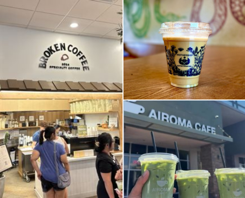 Must-try coffee, matcha, and boba spots in Las Vegas cover photo collage