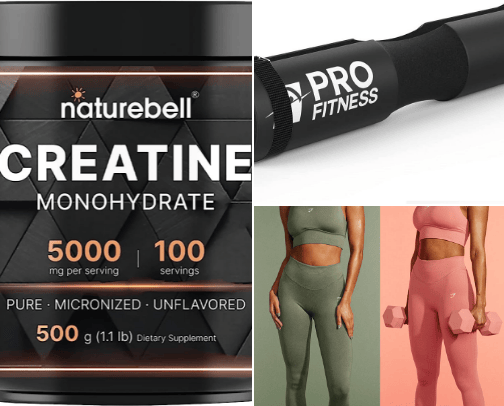 Gym necessities cover photo collage