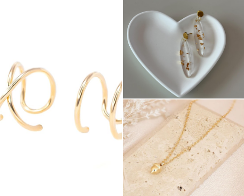 Simple jewelry for fall📿 cover photo collage