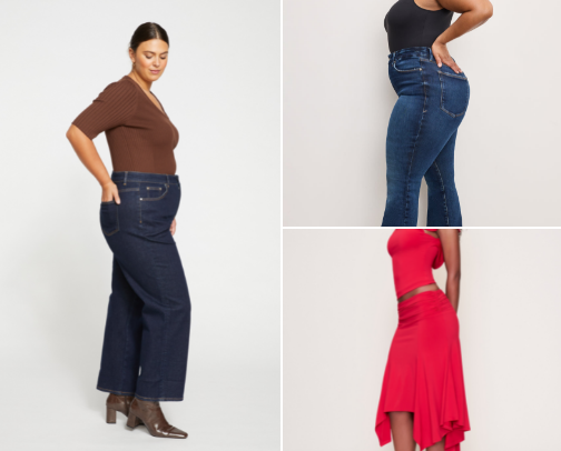 Plus-size Shopping Inspo from a signed model! cover photo collage