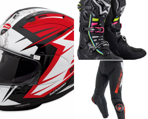 Mmmmotorcycle gear cover photo collage