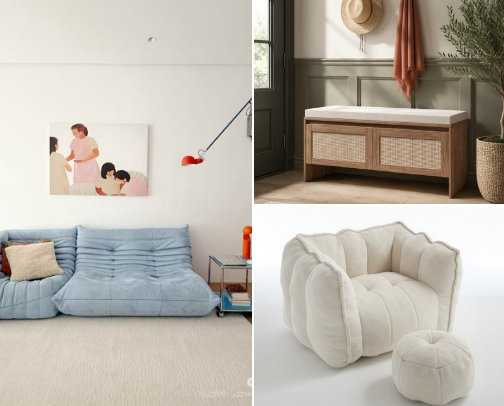 Aesthetic Furniture Under $250 ✨ cover photo collage