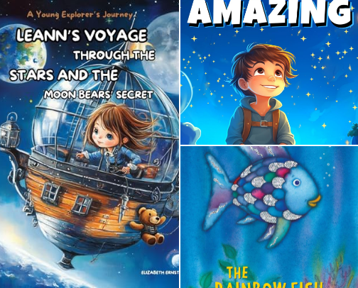 Cozy fall Books for children cover photo collage