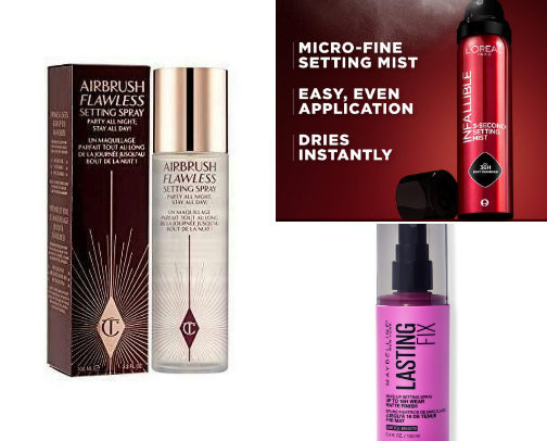 Setting sprays 🤪 cover photo collage