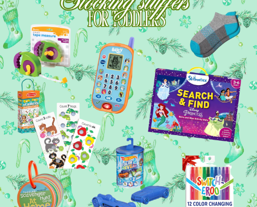 The best stocking stuffers for toddlers/preschoolers! cover photo collage