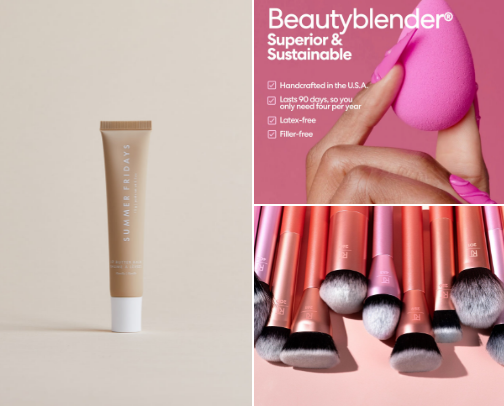 My favorite beauty recs cover photo collage