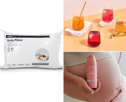 Pregnancy and postpartum survival kit cover photo collage