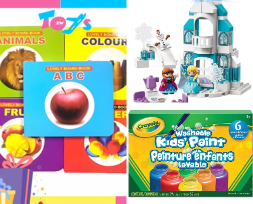 Children Educational Toys cover photo collage