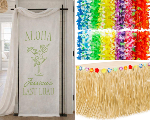 Bride's Last Luau Bachelorette Party cover photo collage