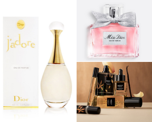 “Sweet & Sexy fragrances (Budget to Luxury)” cover photo collage