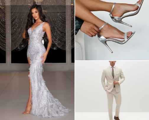 Formal touch for women and men ✨💫🖤 cover photo collage