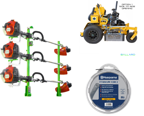 What you’ll find on a commercial landscaping trailer rig cover photo collage