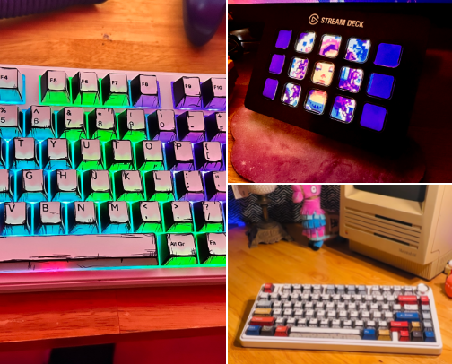 Gaming Content Creator Gear I LOVE cover photo collage
