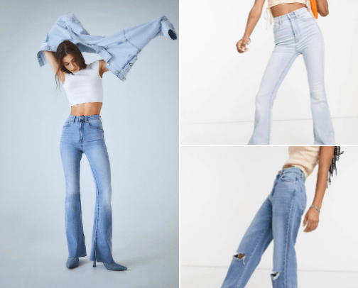 Jeans cover photo collage