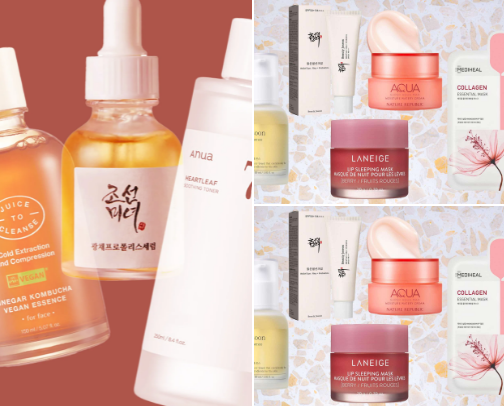 Korean products ✨ cover photo collage
