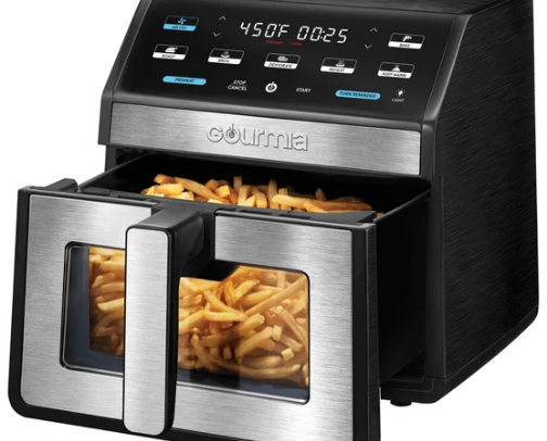 Costco air fryer cover photo collage