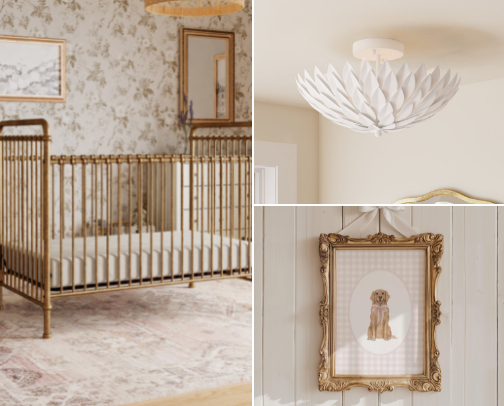 The Dreamy Nursery | Baby Girl Furniture & Decor cover photo collage