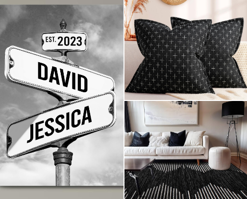 Make Your Black & White Room Standout cover photo collage