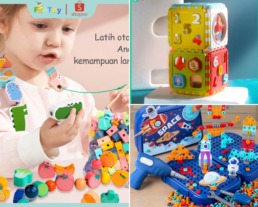 Rekomendasi Mainan Anak 1-5 th cover photo collage