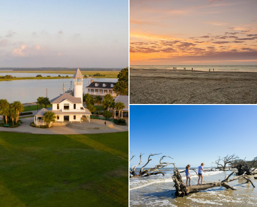 The Golden Isles (Brunswick, Saint Simons Island, Jekyll Island) cover photo collage