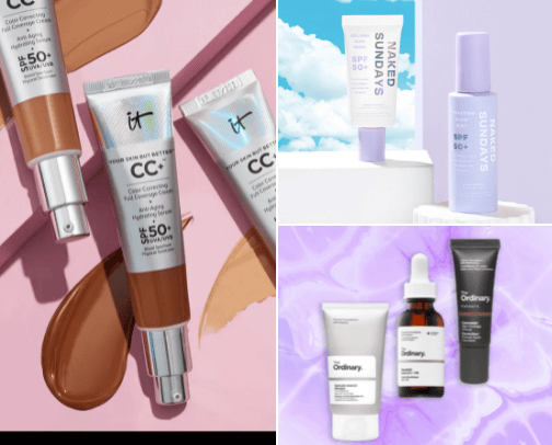 Skin care & Beauty 💋 cover photo collage