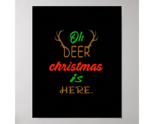 Oh Deer Christmas Celebration Holiday Design cover photo collage
