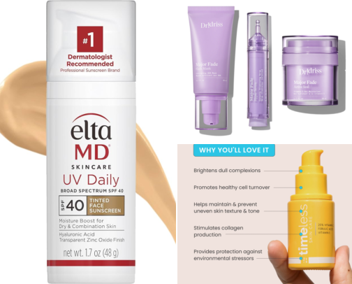 Skincare for melasma/hyper-pigmentation sensitive skin - sworn by a derm cover photo collage