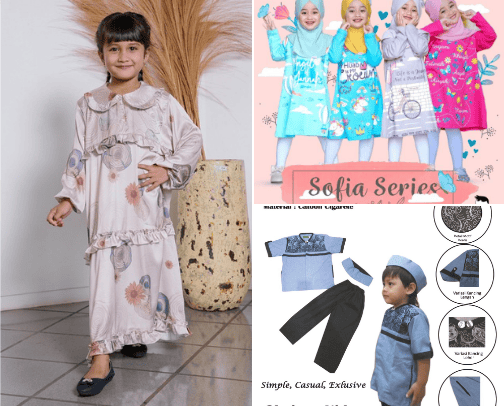 Baju anak cover photo collage