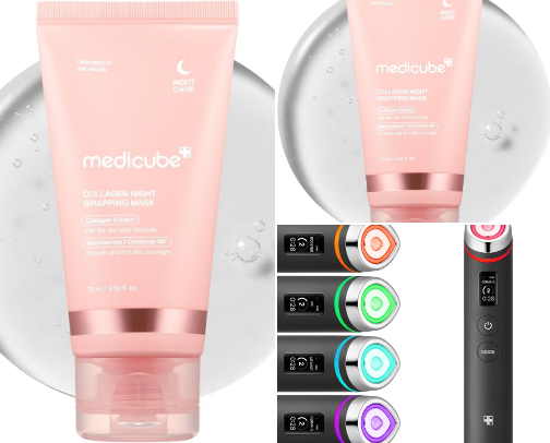 Skin care cover photo collage