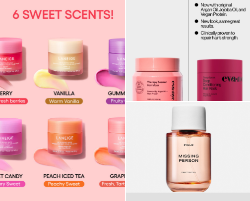 My favorite beauty recs cover photo collage