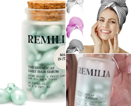 Shiny Hair, Simple Routine cover photo collage