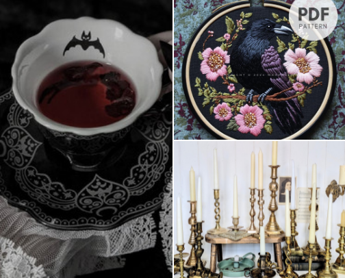 Gothic & Cozy Fall/Autumn Evenings cover photo collage