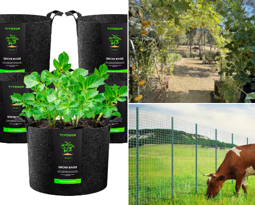 Veggie and flower gardening in small spaces cover photo collage