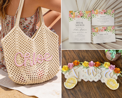 Pastel Summer Citrus Party Ideas cover photo collage