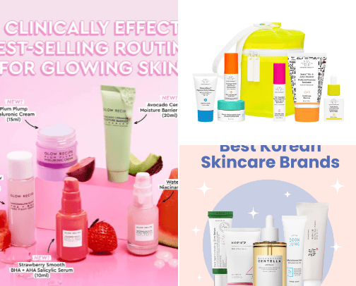 Glow Goals Skincare 🧴 cover photo collage