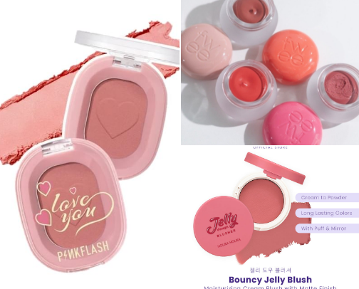 Trending Asian Make-Up Blush cover photo collage