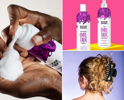 Curly Girlies: Guide to Haircare cover photo collage