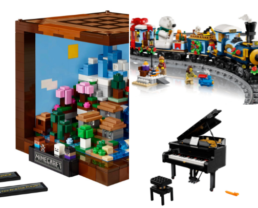 Brick Dreams: Santa, read this Lego list first. cover photo collage