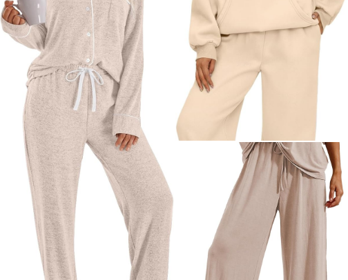 **Cozy for Her: Loungewear, Layers & Slippers** cover photo collage