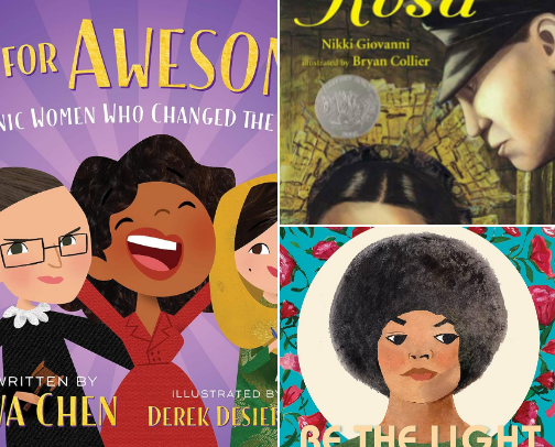 March Book Rotation for Littles 🌷 | Spring, Women's History & Seasonal Reads cover photo collage